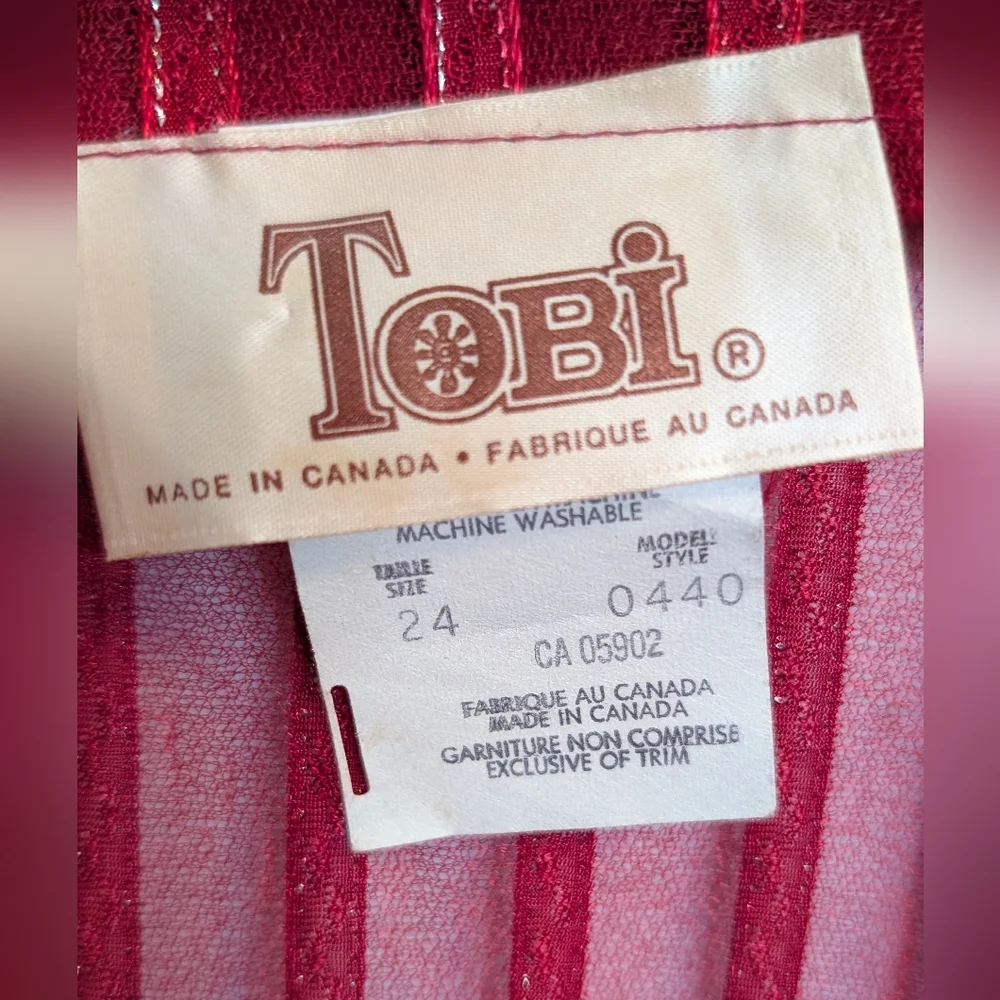 Sheer Red Women's Robe - Picture 4 of 5